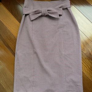 Banana Republic	 JAPAN EXCLUSIVE Houndstooth Tie-Waist Pencil Skirt size 6